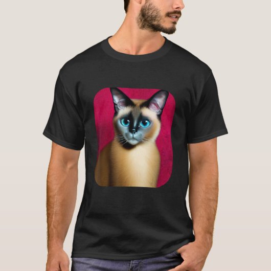 シャムネコ1 Tシャツ (正面)