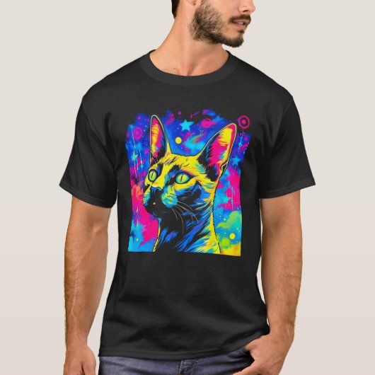 シャムネコ Tシャツ (正面)