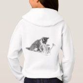 シャムフード付きスウェットシャツ (裏面)