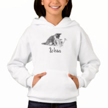 シャムフード付きスウェットシャツ