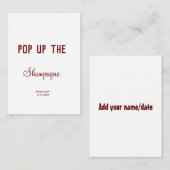 シャムポップ・アートのパーニュブライダルシャワー ノートカード (正面/裏面)