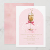 シャムモダンパンブランチ&バブリーブライダルシャワー 招待状 (正面/裏面)