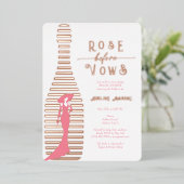 シャムモダンパーニュロセビエウィーブーブライダルシャワー 箔招待状 (立ち正面)