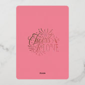 シャムモダンパーニュロセビエウィーブーブライダルシャワー 箔招待状 (裏面)