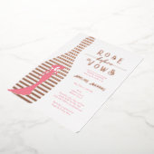 シャムモダンパーニュロセビエウィーブーブライダルシャワー 箔招待状 (回転した状態)