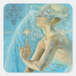 シャムユニークエル・アルチャンエル神愛のアートワーク スクエアシール