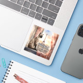 シャムリラックスネコの窓敷居 シール (ノートパソコンとiPhone)