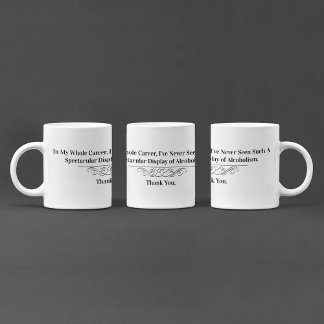 シャムレスおもしろいドクター引用文 コーヒーマグカップ