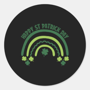 シャムロおもしろいックブレストレインボーアイリッシュSt patricksダ ラウンドシール