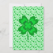 シャムロお洒落ックスセントパトリックの日パーティー招待状 招待状 (裏面)