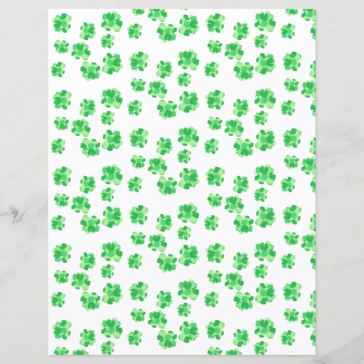 シャムロかわいらしックスのシャムロック柄スクラップブック (裏面)