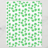 シャムロかわいらしックスのシャムロック柄スクラップブック (正面/裏面)