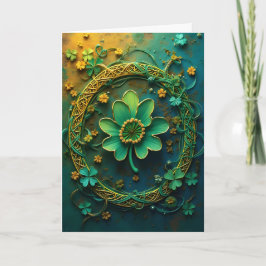 シャムロのまわりにックスリース聖パトリックの日 シーズンカード