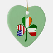 シャムロイタリアンックグリーン背景 セラミックオーナメント (右)