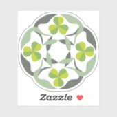 シャムロインスパイアックケルト結び目模様聖パトリックの日 シール (シート)