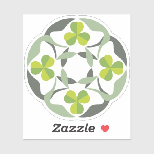 シャムロインスパイアックケルト結び目模様聖パトリックの日 シール (シート)