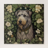 シャムロエレガントックを持つアイルランドの狼 ジグソーパズル (縦)