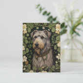 シャムロエレガントックを持つアイルランドの狼 ポストカード (スタンド正面)