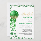 シャムロエレガントックセントパトリックの日ブライダルシャワー 招待状 (正面)