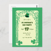 シャムロエレガントックデコレーションフレーム聖パトリックスの日 ポストカード (正面/裏面)