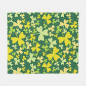 シャムロカラフルックス フリースブランケット (正面(横))