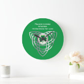 シャムロックおよびケルト結び目模様 ラージ壁時計 (ホーム)