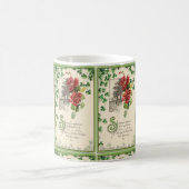 シャムロックおよびバラ コーヒーマグカップ (中央)