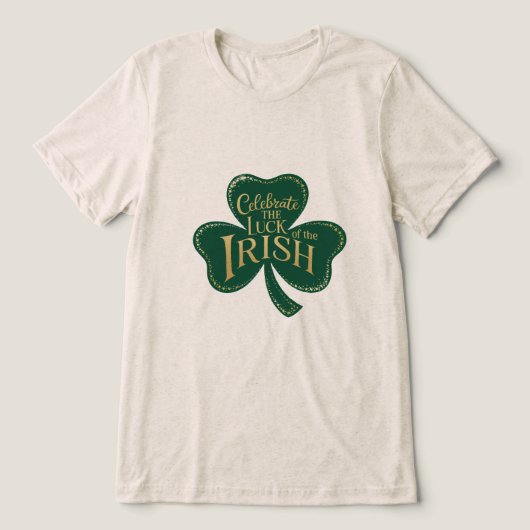 シャムロックきらめく トライブレンドTシャツ (デザイン正面)