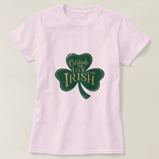 シャムロックきらめく Tシャツ (デザイン正面)