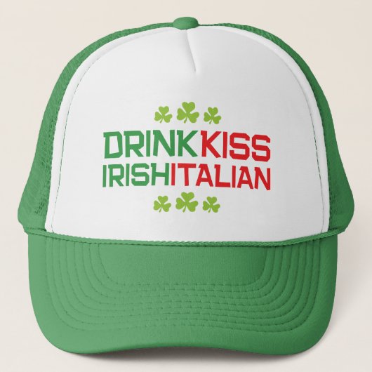 シャムロックでアイルランドのキスイタリアン St Patrick キャップ (正面)