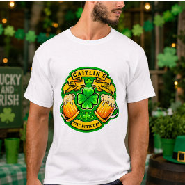 シャムロックで乾杯!聖パトリックの日 21歳の誕生日 Tシャツ