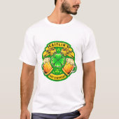 シャムロックで乾杯!聖パトリックの日 21歳の誕生日 Tシャツ (正面)