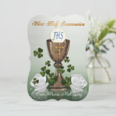 シャムロックとのアイルランド最初の聖餐式の招待 招待状 (スタンド正面)