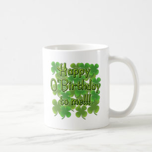 シャムロックとの私への幸せなO'Birthday コーヒーマグカップ