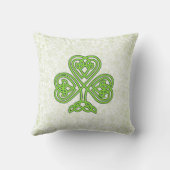 シャムロックとアイルランドの馬蹄類の幸運 クッション (裏面)