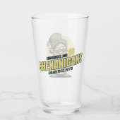 シャムロックとシェナニガンス聖パトリックの日のポイント タンブラーグラス (正面)