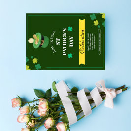 「シャムロックとシェナニ人：聖パトリックの日 招待状