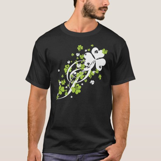 シャムロックとスワール Tシャツ (正面)