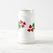 シャムロックとハート ビールジョッキ (中央)