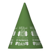 シャムロックとビールアイリッシュセントパトリックの日 パーティーハット (右)