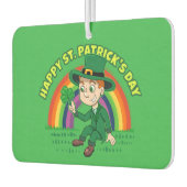 シャムロックとレインボーを備えた可愛い漫画レプレシャン カーエアーフレッシュナー (左)