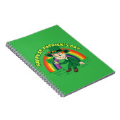 シャムロックとレインボーを備えた可愛い漫画レプレシャン ノートブック (右側)