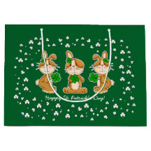 シャムロックと可愛いバンニーSt.Patrick's Day