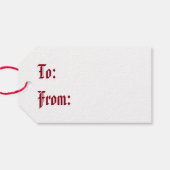 シャムロックと結び糸細工オンレッド ギフトタグ (裏面横)