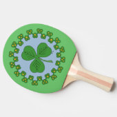 シャムロックと結び糸細工 卓球ラケット (横)