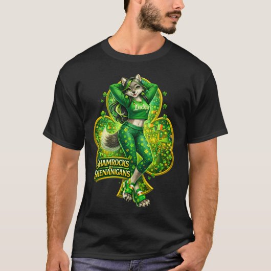 シャムロックと荒唐無稽 Tシャツ (正面)