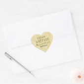 シャムロックと金ゴールドイ結婚リッシュ ハートシール (封筒)