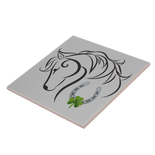 シャムロックと馬蹄形 タイル (側面)