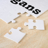 シャムロックに坐っている小妖精 ジグソーパズル (側面)