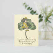 シャムロックに座っている少女 ポストカード (スタンド正面)